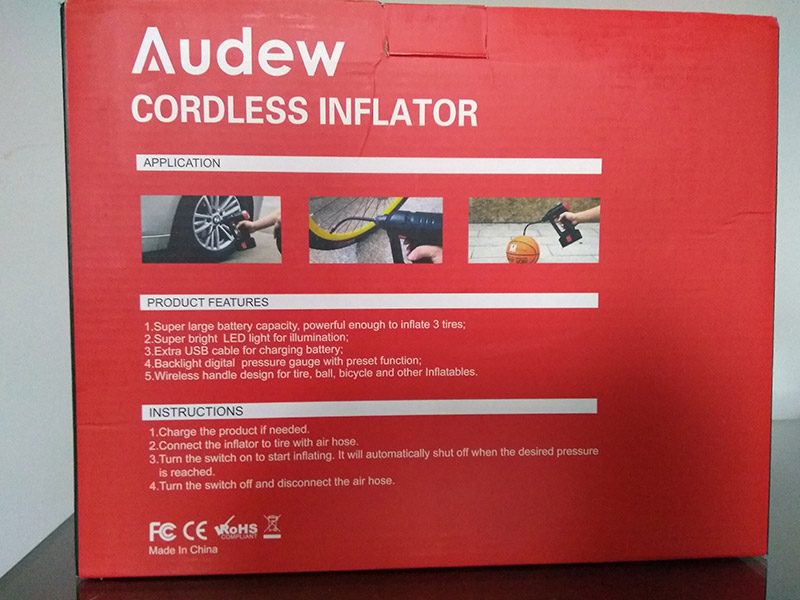 Audew Cordless Inflator Unboxing